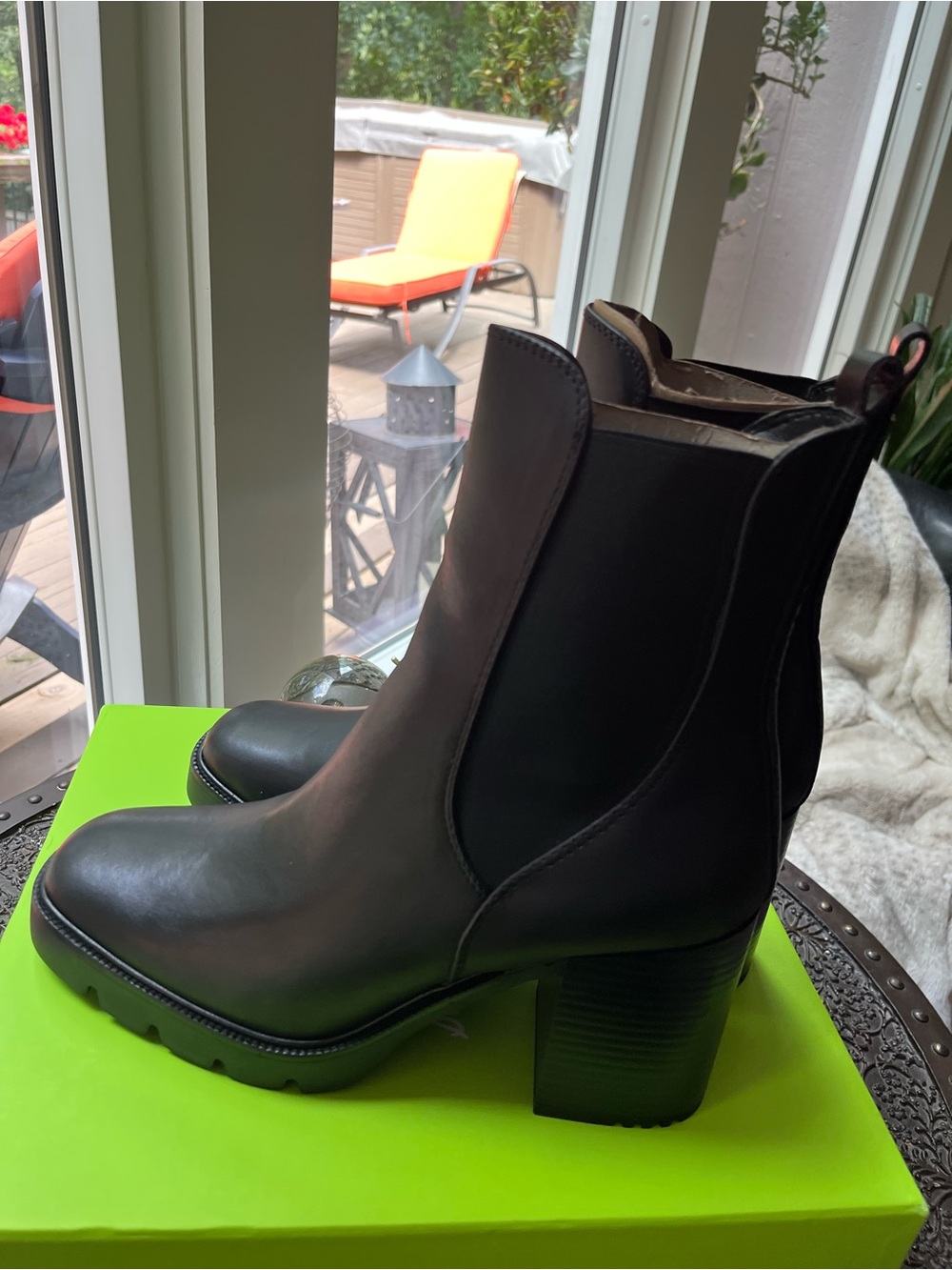 SAM EDELMAN ROLLINS BLACK LEATHER CHELSEA BOOTS 11 - Picture 6 of 12